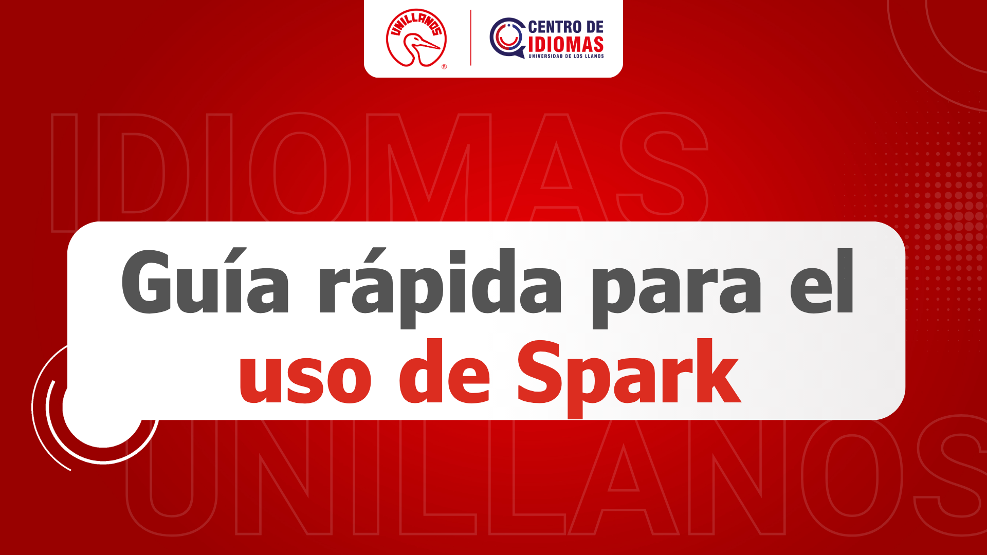 Portada: Guía rápida para el uso de Spark