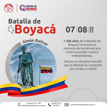 7 DE AGOSTO | BATALLA DE BOYACÁ | 2025